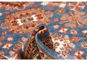 Tappeto Kazak Fine Geometrico Blu Beige 173x237 Cm