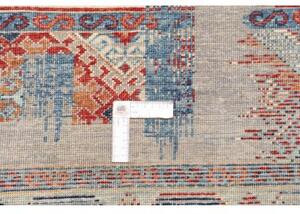Tappeto Gabbeh Nova Geometrico Grigio Blu 100x149 Cm