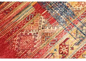 Tappeto Gabbeh Nova Geometrico Rosso Blu 151x199 Cm