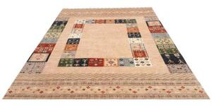 Tappeto Gabbeh Nova Geometrico Beige Multicolore 214x300 Cm