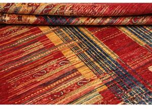 Tappeto Gabbeh Nova Geometrico Rosso Blu 151x199 Cm