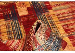 Tappeto Gabbeh Nova Geometrico Rosso Blu 151x199 Cm