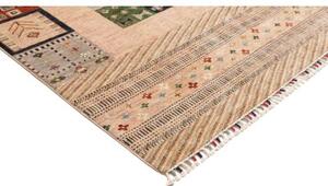 Tappeto Gabbeh Nova Geometrico Beige Multicolore 214x300 Cm