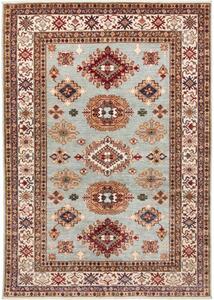 Tappeto Kazak Fine Stilizzato Azzurro Avorio 171x246 Cm