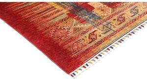 Tappeto Gabbeh Nova Geometrico Rosso Blu 151x199 Cm