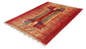 Tappeto Gabbeh Nova Geometrico Rosso Blu 151x199 Cm