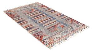 Tappeto Gabbeh Nova Geometrico Grigio Blu 100x149 Cm