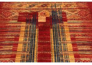 Tappeto Gabbeh Nova Geometrico Rosso Blu 151x199 Cm