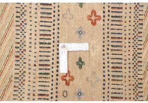 Tappeto Gabbeh Nova Geometrico Beige Multicolore 214x300 Cm