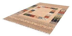 Tappeto Gabbeh Nova Geometrico Beige Multicolore 214x300 Cm