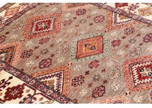 Tappeto Kazak Fine Stilizzato Beige Rosso 125x185 Cm