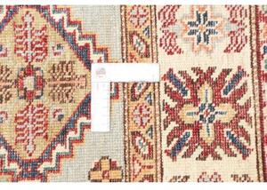 Tappeto Kazak Fine Stilizzato Azzurro Rosso 127x184 Cm