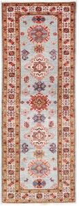 Tappeto Kazak Fine Stilizzato Azzurro Rosso Mattone Corsia 75x218 Cm