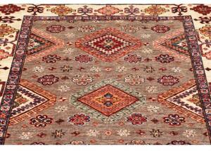 Tappeto Kazak Fine Stilizzato Beige Rosso 125x185 Cm