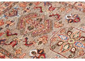 Tappeto Kazak Fine Stilizzato Tortora Rosso 90x151 Cm