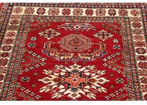 Tappeto Kazak Fine Stilizzato Rosso Avorio 105x151 Cm