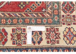 Tappeto Kazak Fine Stilizzato Rosso Avorio 105x151 Cm