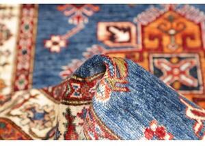 Tappeto Kazak Fine Stilizzato Blu Avorio 103x158 Cm