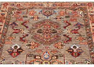 Tappeto Kazak Fine Stilizzato Tortora Rosso 90x151 Cm