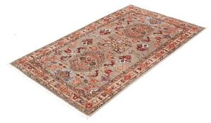 Tappeto Kazak Fine Stilizzato Tortora Rosso 90x151 Cm