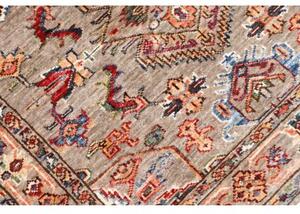 Tappeto Kazak Fine Stilizzato Tortora Rosso 90x151 Cm