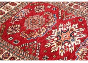 Tappeto Kazak Fine Stilizzato Rosso Avorio 105x151 Cm