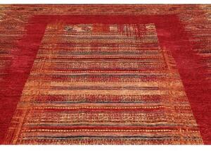 Tappeto Gabbeh Nova Geometrico Rosso Ruggine Beige 240x300 Cm