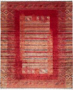 Tappeto Gabbeh Nova Geometrico Rosso Beige 245x297 Cm