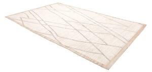 Tappeto Berbero Geometrico Avorio Grigio 200x313 Cm