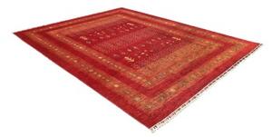 Tappeto Gabbeh Nova Geometrico Rosso Arancione 245x297 Cm