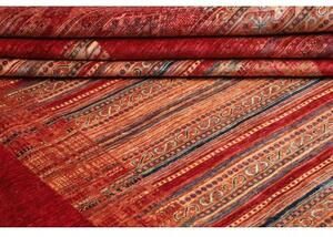 Tappeto Gabbeh Nova Geometrico Rosso Beige 245x297 Cm
