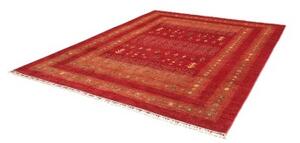 Tappeto Gabbeh Nova Geometrico Rosso Arancione 245x297 Cm