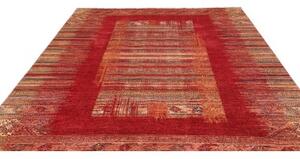 Tappeto Gabbeh Nova Geometrico Rosso Ruggine Beige 240x300 Cm