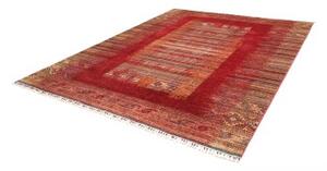 Tappeto Gabbeh Nova Geometrico Rosso Ruggine Beige 240x300 Cm