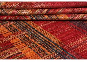 Tappeto Gabbeh Nova Astratto Rosso Scuro Arancione 255x301 Cm