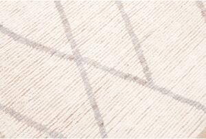 Tappeto Berbero Geometrico Avorio Grigio 200x313 Cm