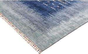 Tappeto Gabbeh Nova Figurativo Blu Celeste 248x305 Cm