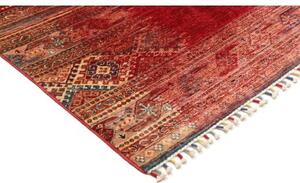 Tappeto Gabbeh Nova Geometrico Rosso Beige 245x297 Cm