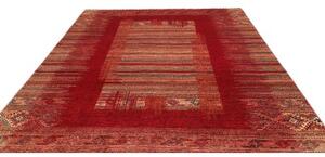 Tappeto Gabbeh Nova Geometrico Rosso Beige 245x297 Cm