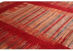 Tappeto Gabbeh Nova Geometrico Rosso Beige 245x297 Cm