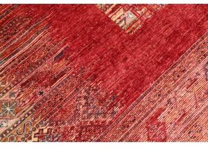 Tappeto Gabbeh Nova Geometrico Rosso Scuro Beige 235x296 Cm