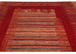 Tappeto Gabbeh Nova Geometrico Rosso Beige 245x297 Cm