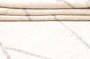 Tappeto Berbero Geometrico Avorio Grigio 200x313 Cm