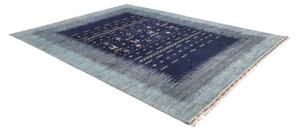 Tappeto Gabbeh Nova Figurativo Blu Celeste 248x305 Cm