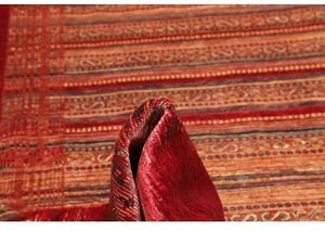 Tappeto Gabbeh Nova Geometrico Rosso Beige 245x297 Cm
