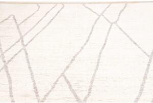 Tappeto Berbero Geometrico Avorio Grigio 200x313 Cm