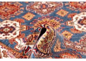 Tappeto Kazak Fine Stilizzato Blu Rosso 123x173 Cm