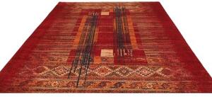 Tappeto Gabbeh Nova Astratto Rosso Scuro Arancione 255x301 Cm