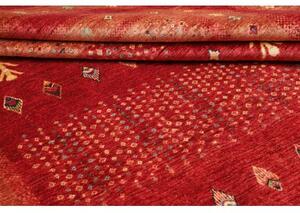 Tappeto Gabbeh Nova Geometrico Rosso Arancione 245x297 Cm
