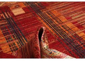 Tappeto Gabbeh Nova Astratto Rosso Scuro Arancione 255x301 Cm